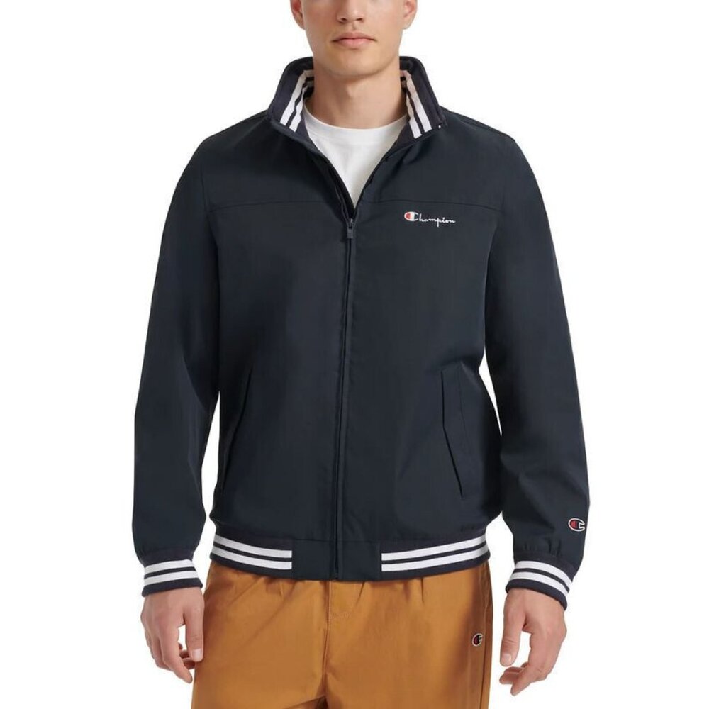 Champion Men's Water Resistant Varsity Bomber Jacket NEW